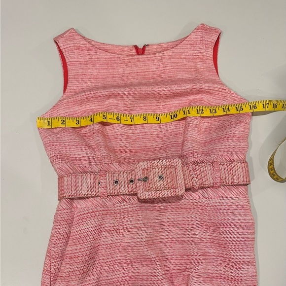 Banana Republic Elegant Red Tweed Sleeveless Dress Size 0 - Picture 4 of 5